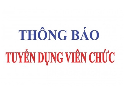 Kế hoạch tuyển dụng viên chức 2022